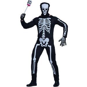 Skeleton Costume for Men - Black and White